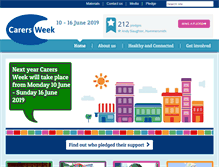 Tablet Screenshot of carersweek.org